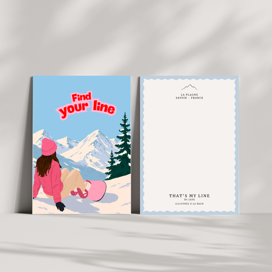 Carte postale - Snowboard - N°1