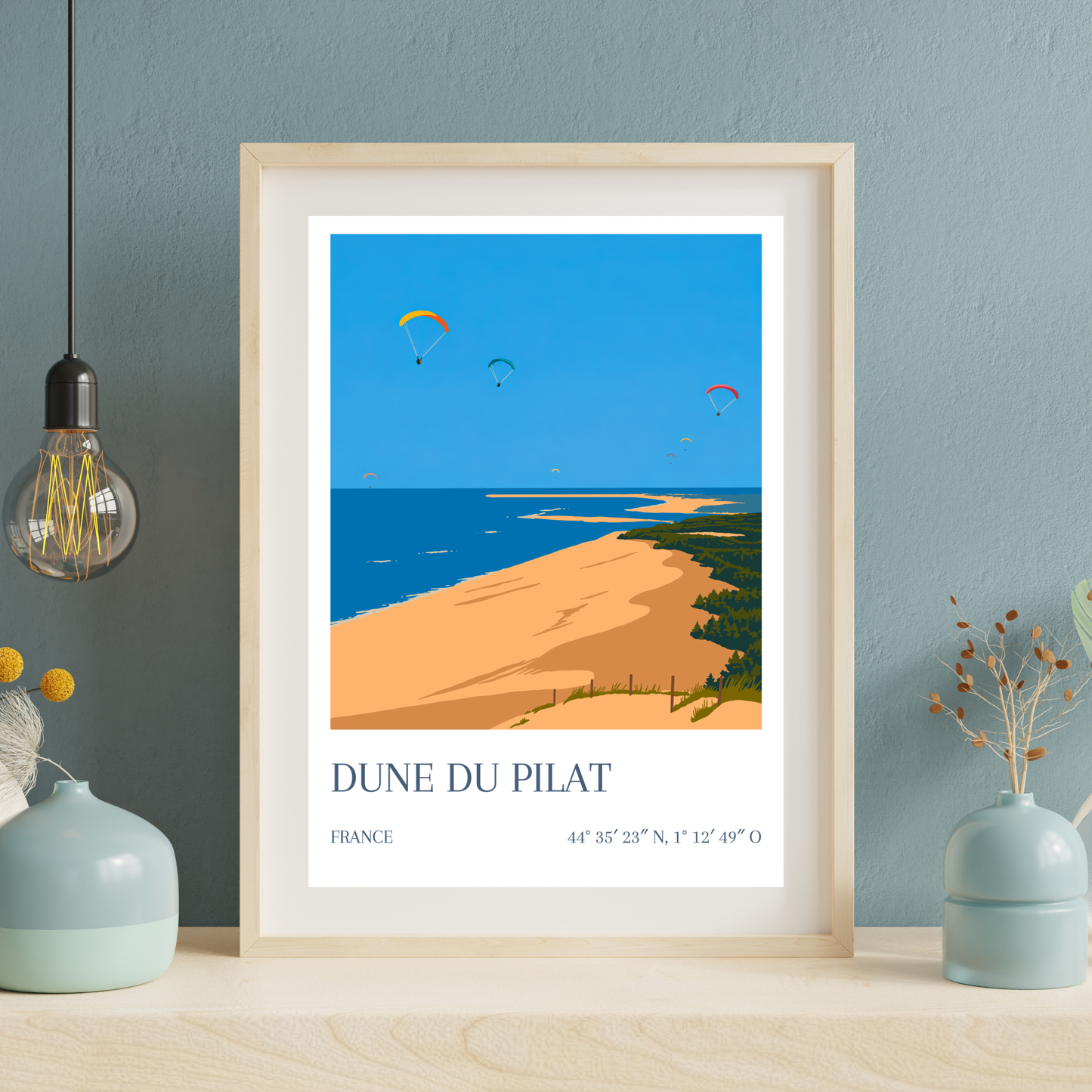 Affiche Dune du Pilat décoration murale voyage
