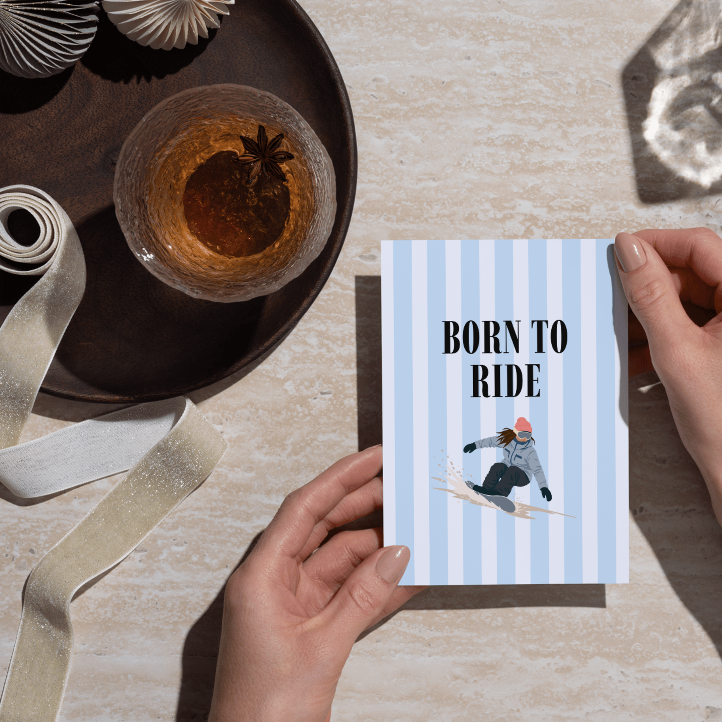 Carte postale - Born to ride - N°1