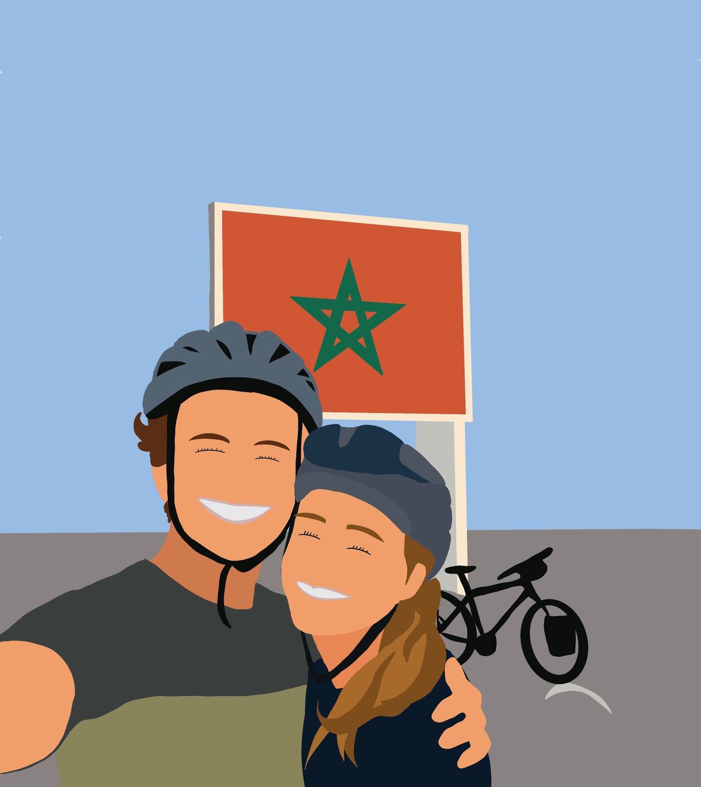 Portrait personnalisé - Fond complexe