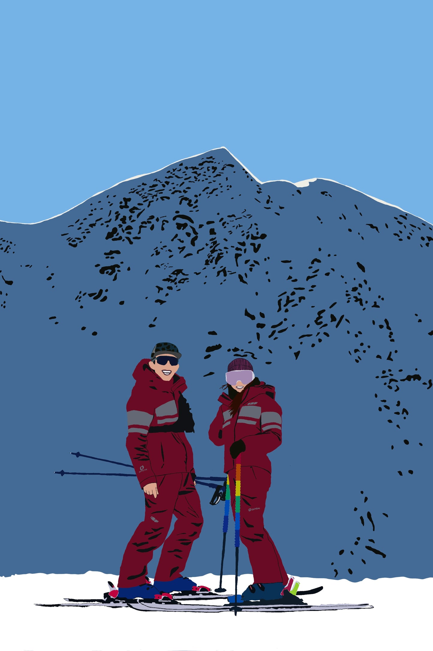 Portrait personnalisé - Fond complexe