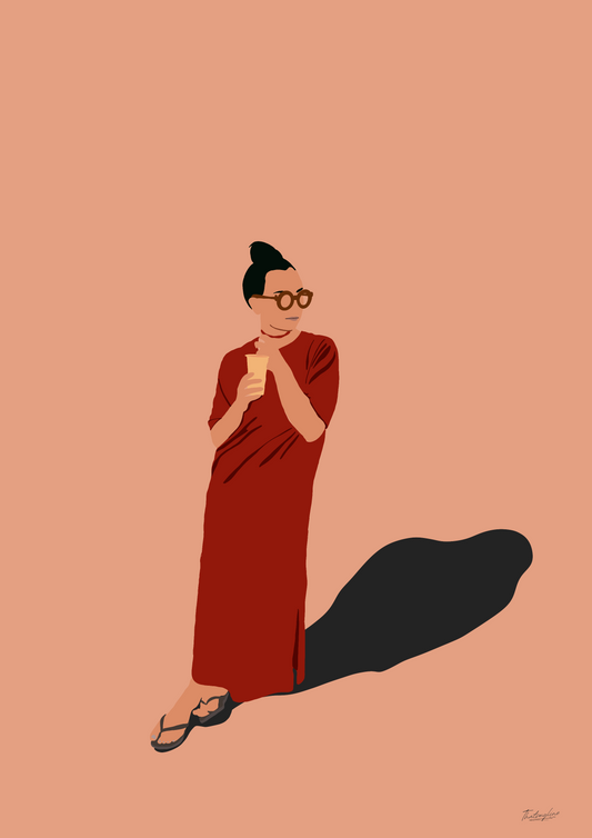 Portrait personnalisé - Fond uni