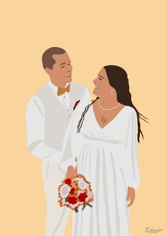 Illustration personnalisée — Fond minimaliste