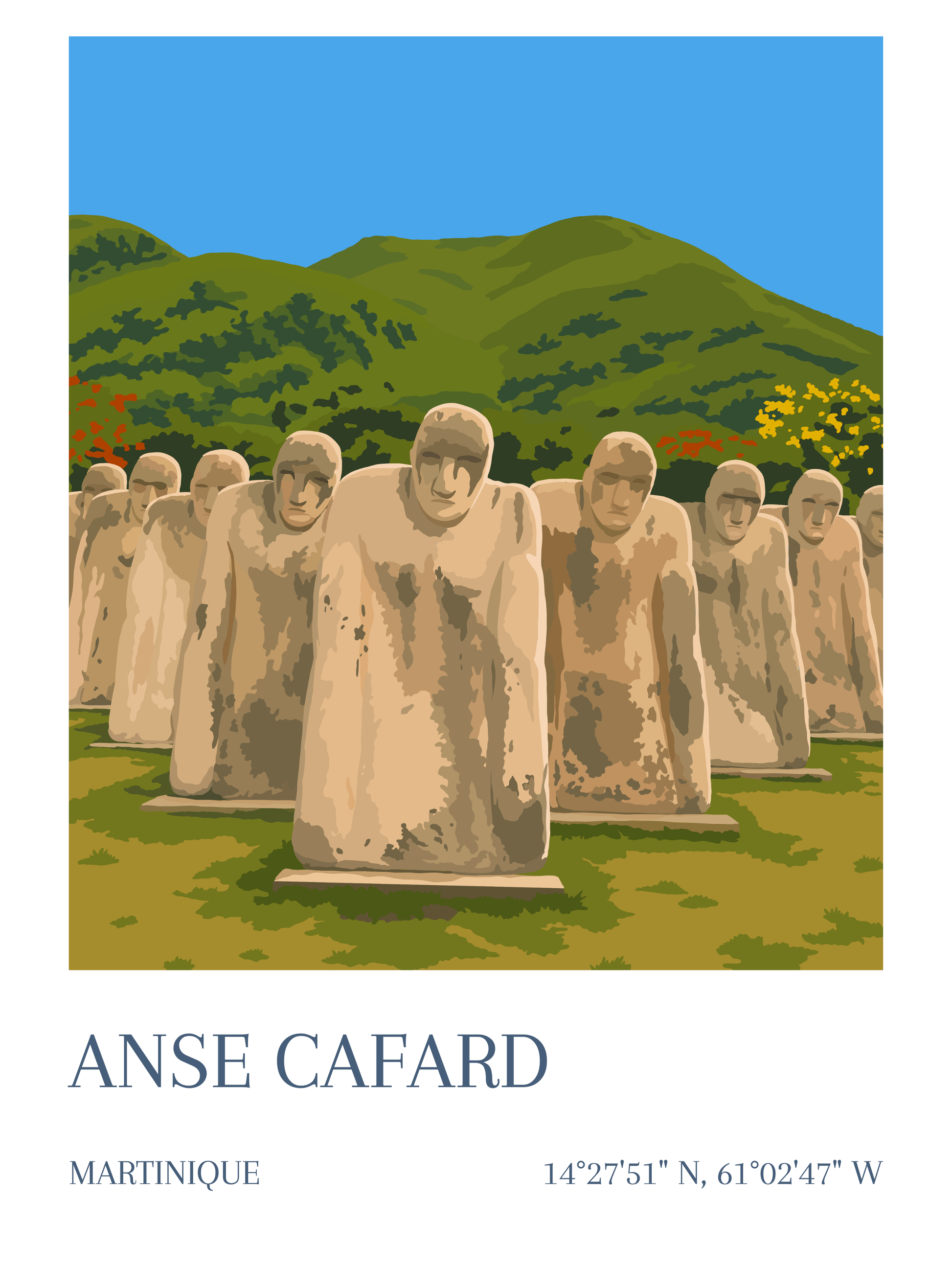 Affiche Anse Cafard Martinique Mémorial Cap 110