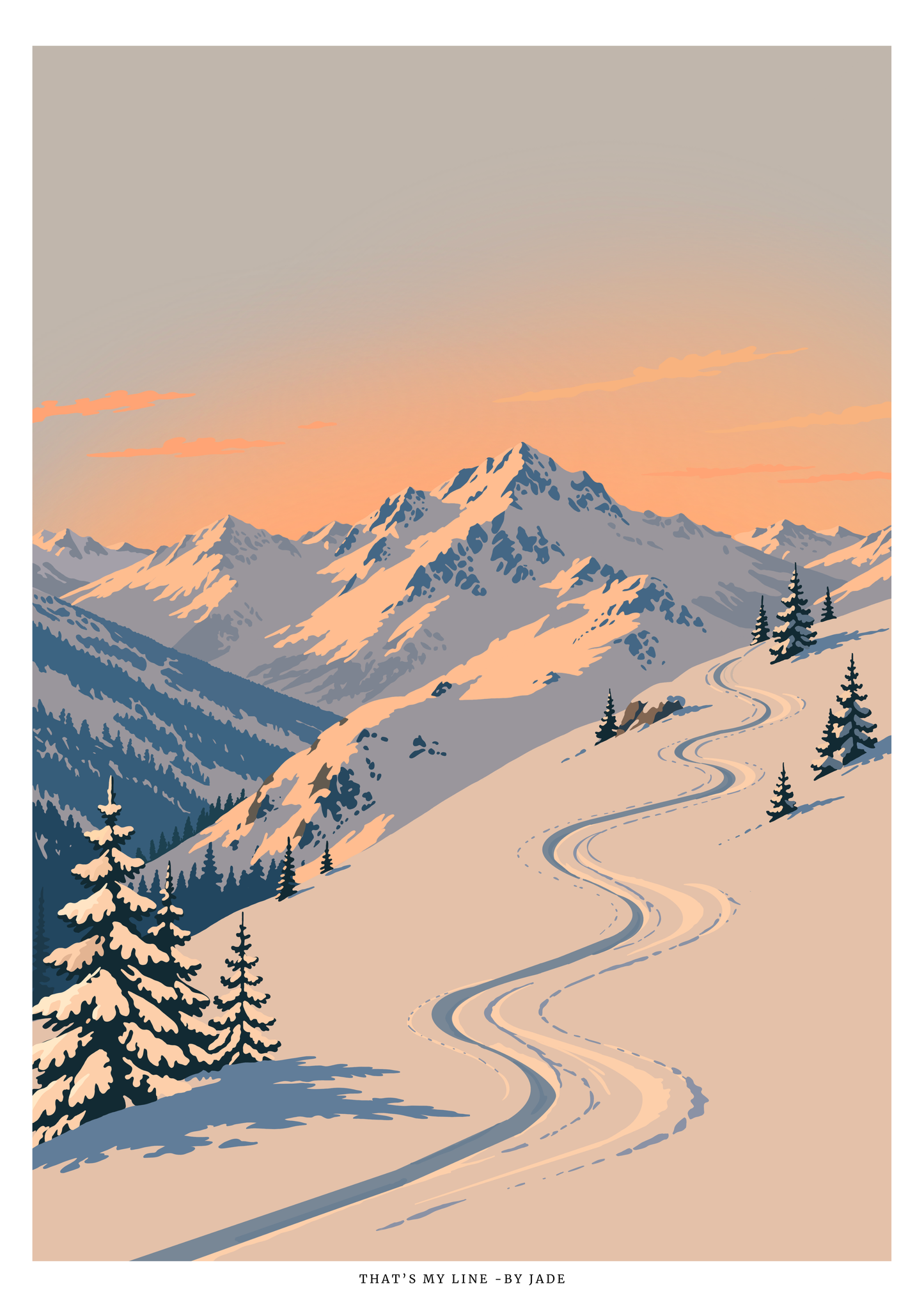 L'hiver - Montagne - N°1