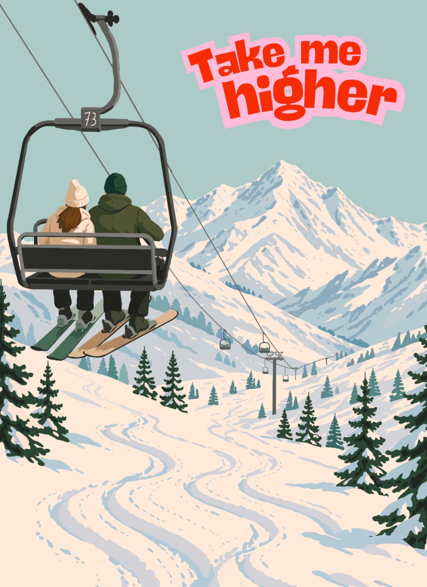 Carte postale - Ski - N°2
